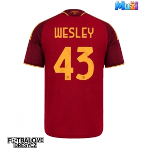 AS Roma Wesley Franca #43 Domácí Dres 2026-27 Krátký Rukáv
